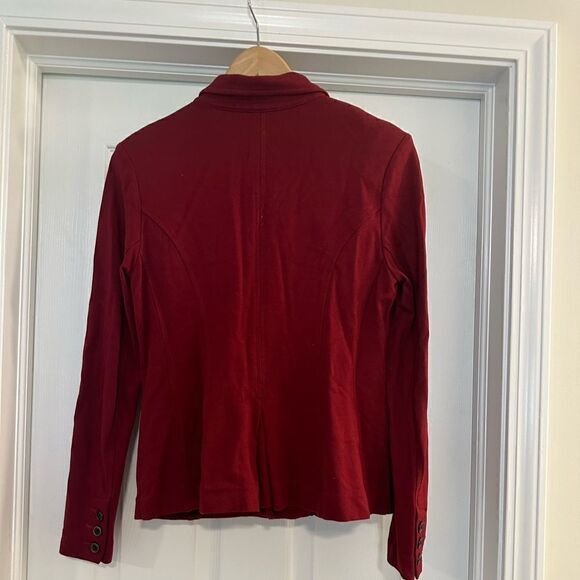 CAbi | Rhubarb Red Outing Blazer Jacket #3175 size 4 - Picture 3 of 5